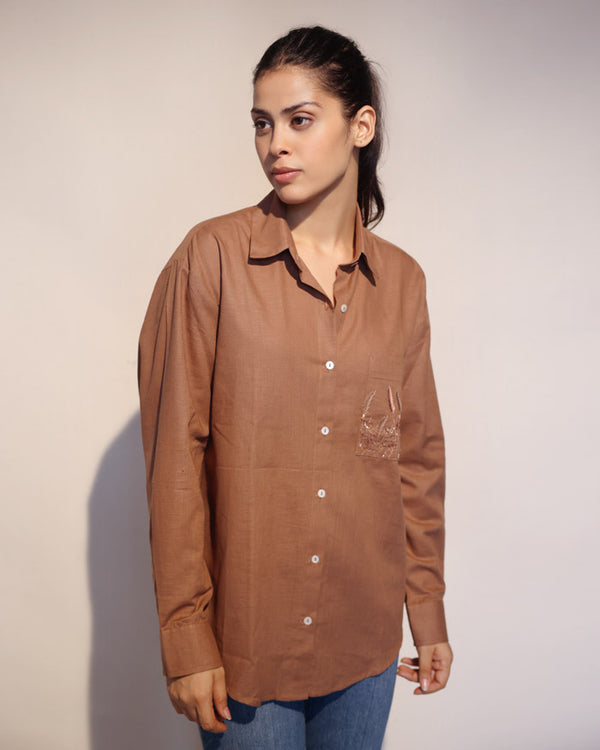 Chicoo handloom linen cotton Shirt
