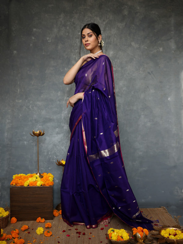 purple Corallite Saree