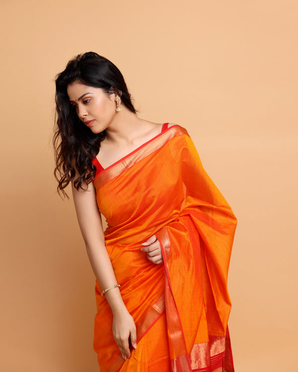 Kesariyaa saree