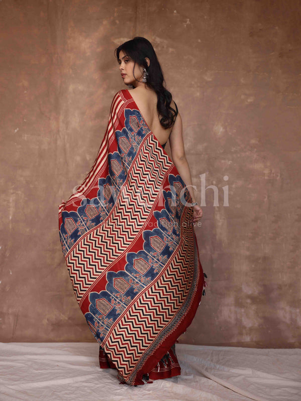 Agnirekha - Modal Satin Saree