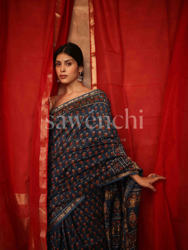 Mehva - Handloom Silk Cotton Saree
