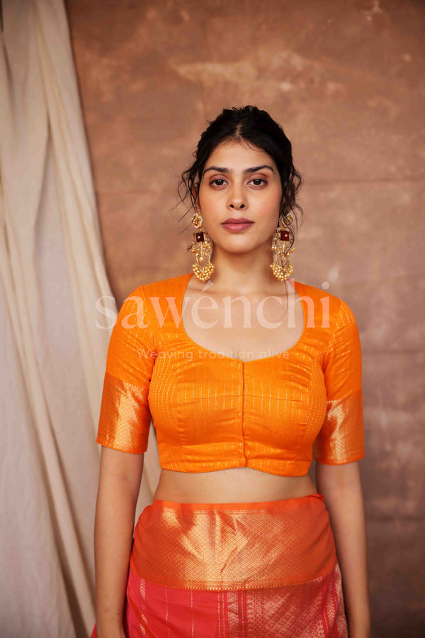 Sunlit Drape - Handloom Silk Cotton Saree