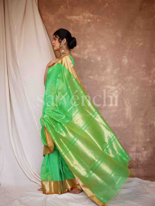 Harvest Haze - Handloom Silk Cotton Saree