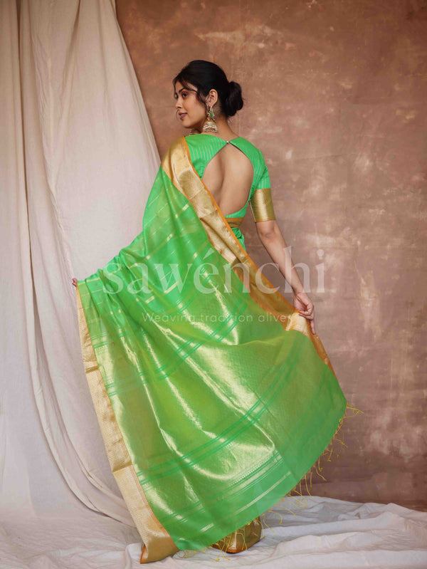 Harvest Haze - Handloom Silk Cotton Saree