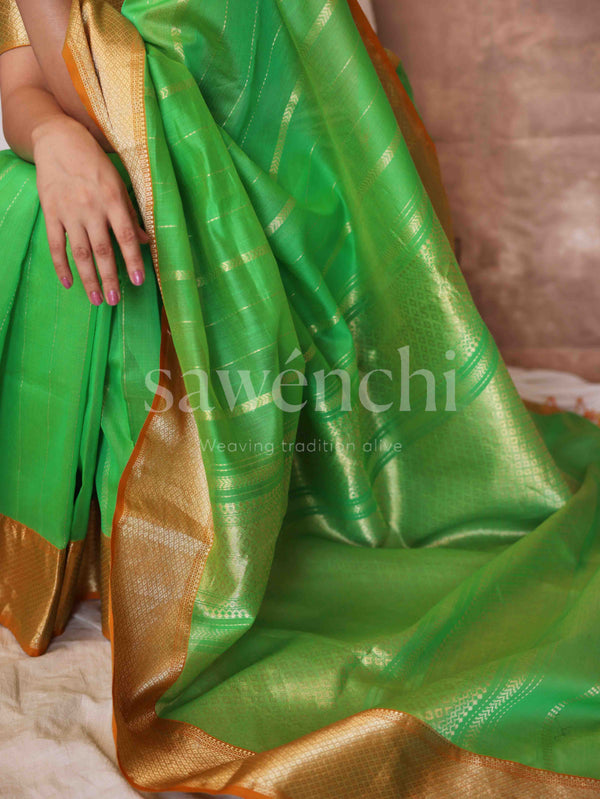 Harvest Haze - Handloom Silk Cotton Saree