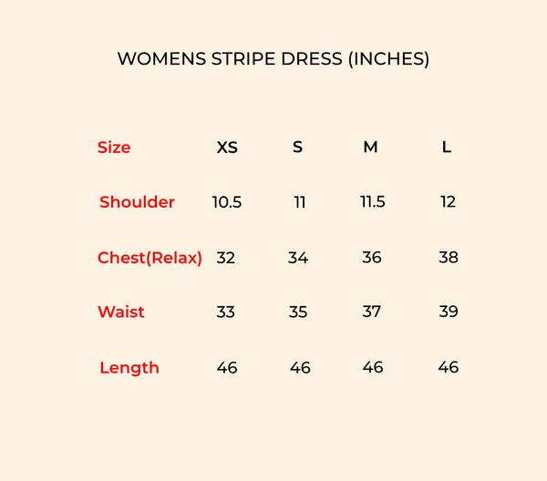 Blue linen stripe dress