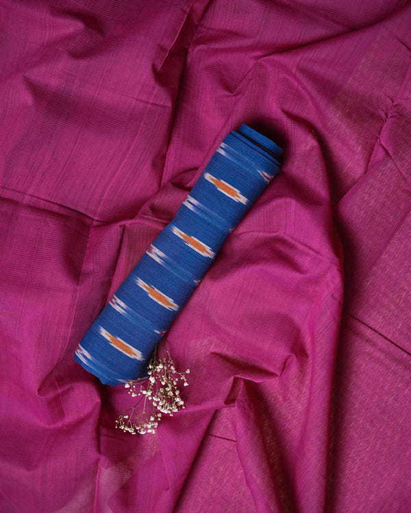 Battel of Magenta Saree