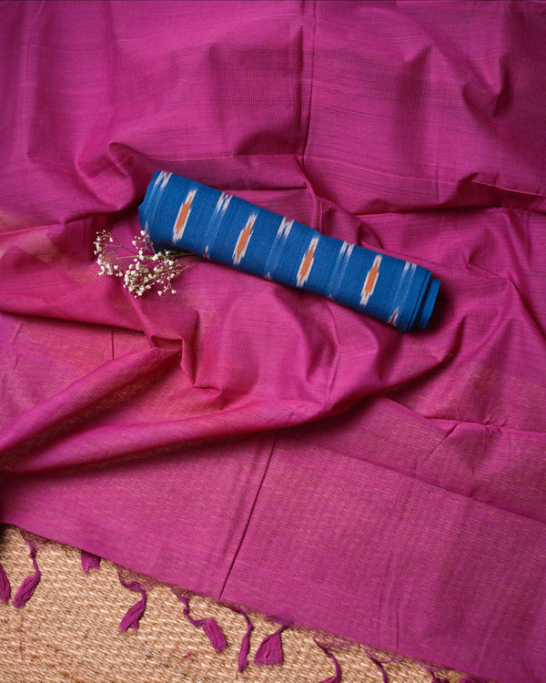 Battel of Magenta Saree
