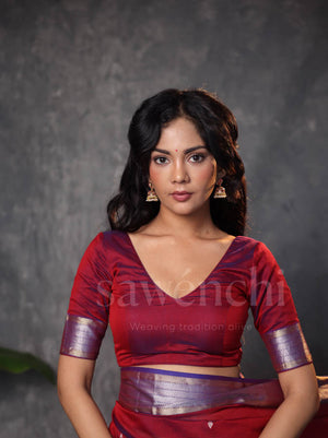 Carmine Saree