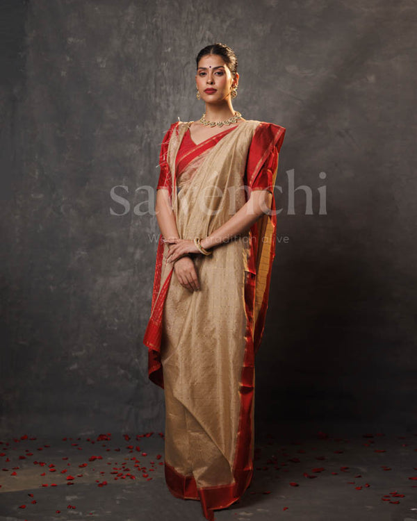 Golden saree ( OUT OF STOCK this saree is in the making and will take 15 days for us to ship it.)