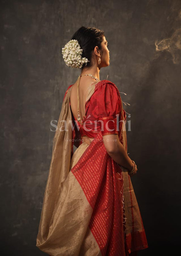 Golden saree ( OUT OF STOCK this saree is in the making and will take 15 days for us to ship it.)