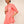 Peach linen short kurta pant set