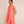 Peach linen plain dress