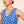 Blue linen stripe dress