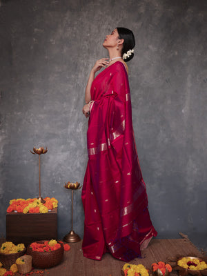 Bloom Coral Saree