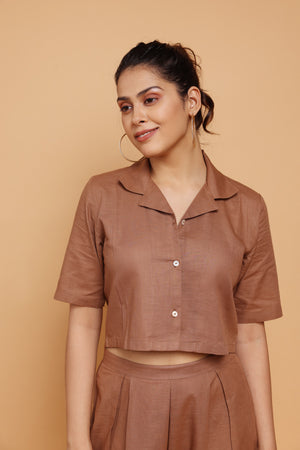 Chicoo Handloom Linen-Cotton Co-ord Set