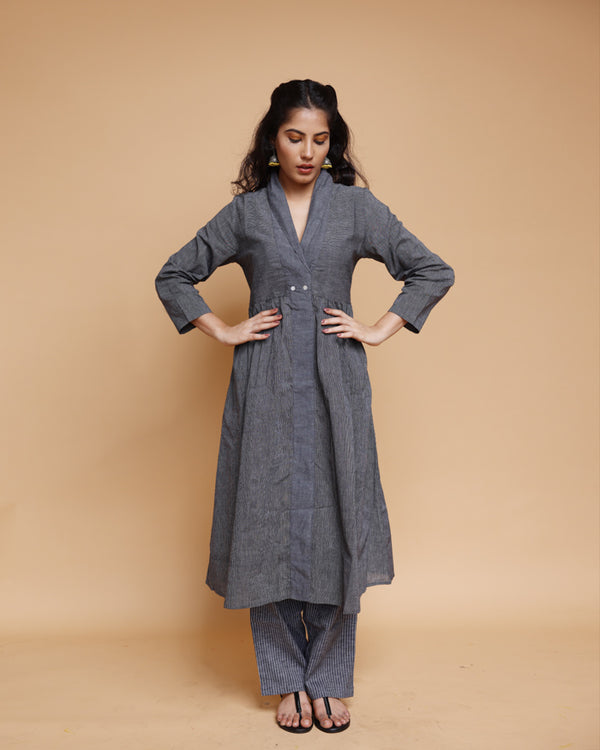 Handloom cotton kurta pant Co-ord set