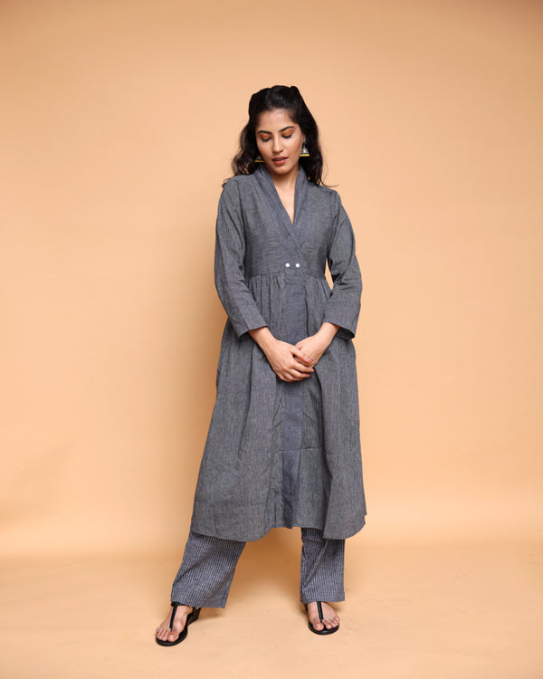 Handloom cotton kurta pant Co-ord set