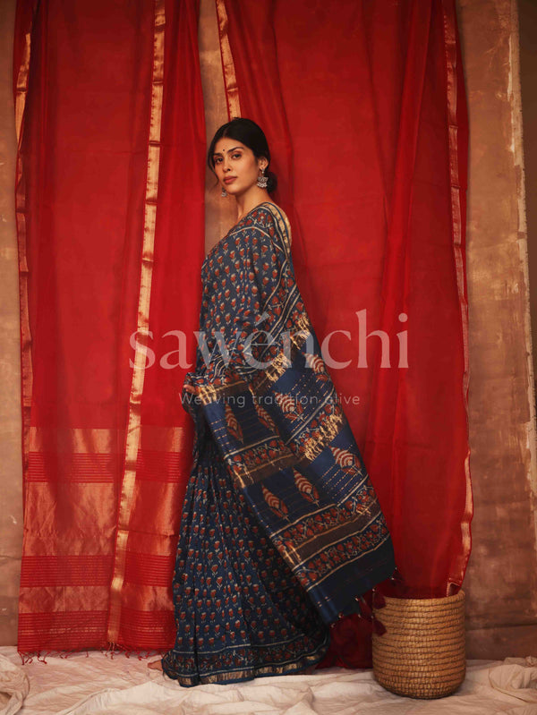 Mehva - Handloom Silk Cotton Saree
