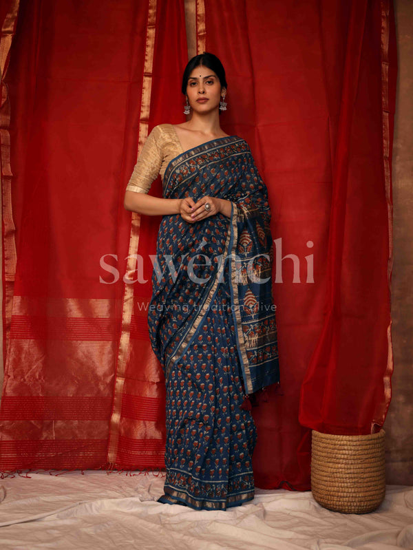Mehva - Handloom Silk Cotton Saree
