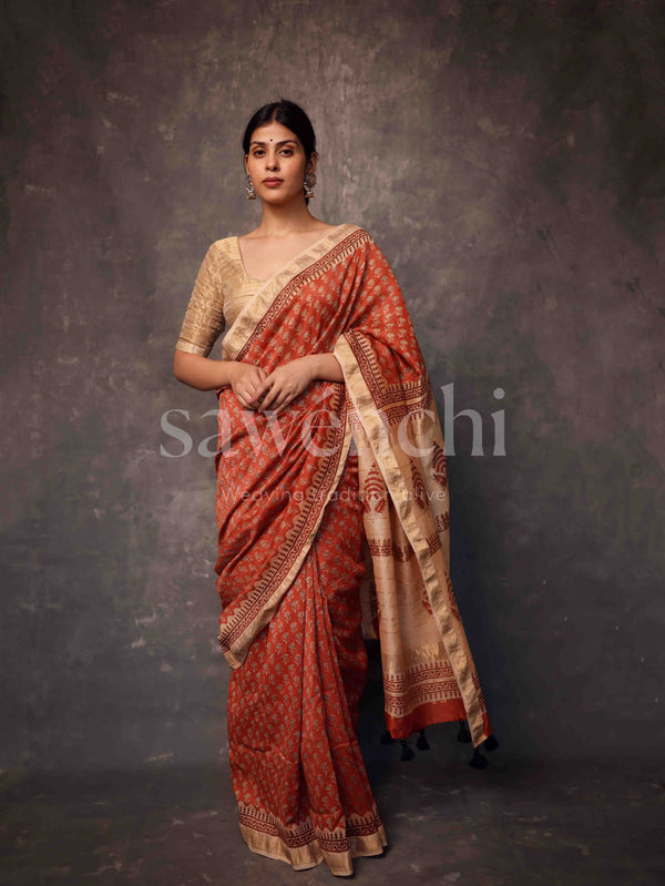 Kumudini - Handloom Silk Cotton Saree