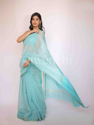 Megh Rang - Handloom Silk Cotton Saree