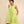 Green linen plain dress
