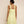 Green linen stripe dress