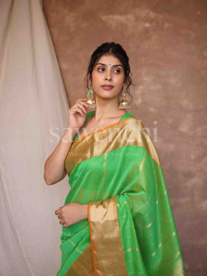 Harvest Haze - Handloom Silk Cotton Saree