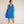 Blue Linen Plain Dress