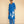 Blue Linen Appliqué Kurta Set