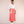 Peach skirt and off white linen shirt set