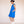 Blue linen plain dress