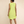 Green linen plain dress