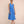 Blue linen stripe dress