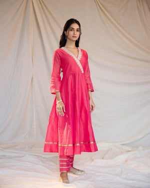 anarkali orange