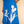 Blue linen Applique kurta set