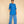 Blue linen short kurta pant set