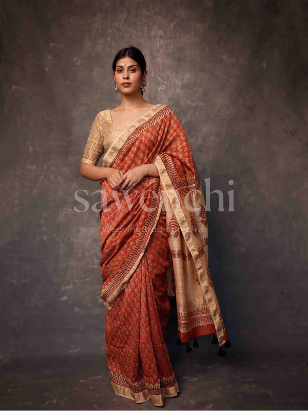 Kumudini - Handloom Silk Cotton Saree