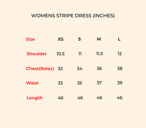 Green Linen Stripe Dress