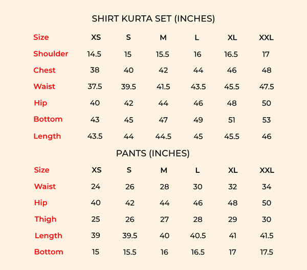 Peach stripe shirt kurta set