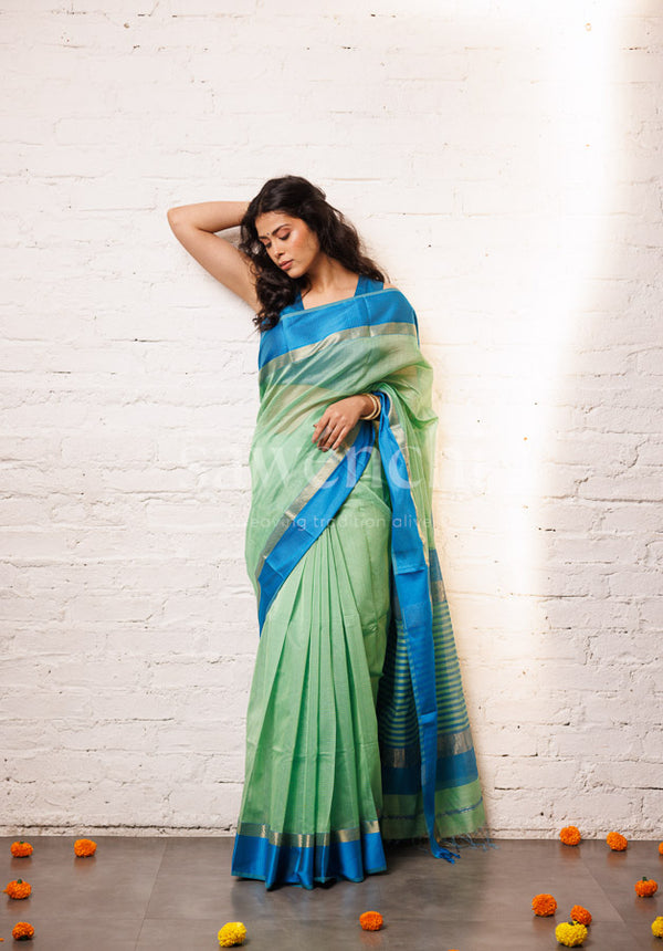 Aqua saree