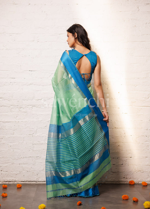 Aqua saree