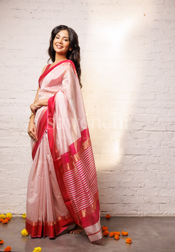 Blush saree