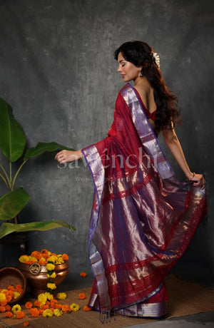 Carmine Saree