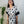 Black and white ikkat kaftan